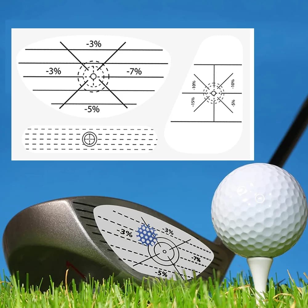 150PCS Golf Club Nastro di Impatto Etichette Adesive Per Il Driver Woods Ferri Putter Colpire Registratore Aiuti Per L'allenamento per La Pratica di Swing