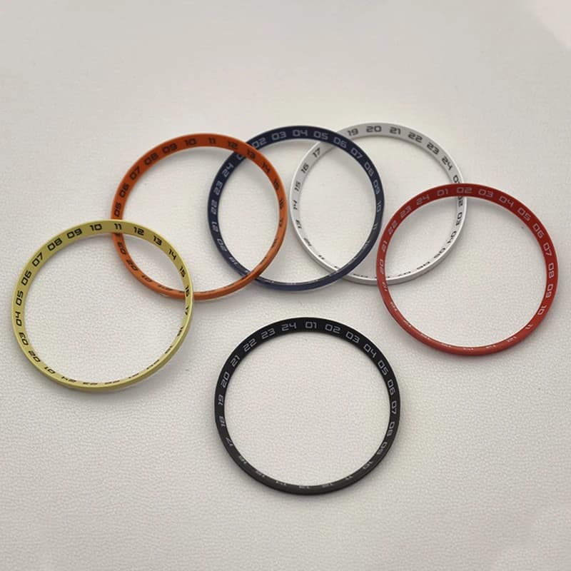 30.5mm Chapter Inner Ring Fit SKX007 SKX009 SRPD Watch Case Plastic Inner Ring NH35 NH36 Movement Men Watch Replace Part