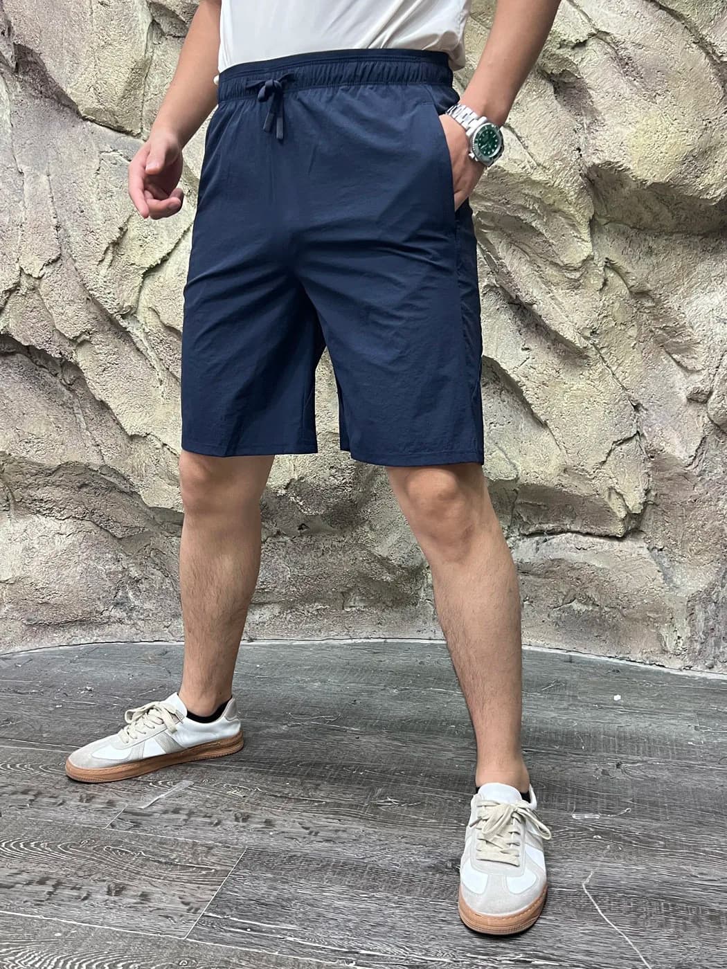 Men's Outdoor Shorts Windproof Sweat Absorbent Breathable Summer Training Series Shorts Standard Waist Nylon Spandex Blend