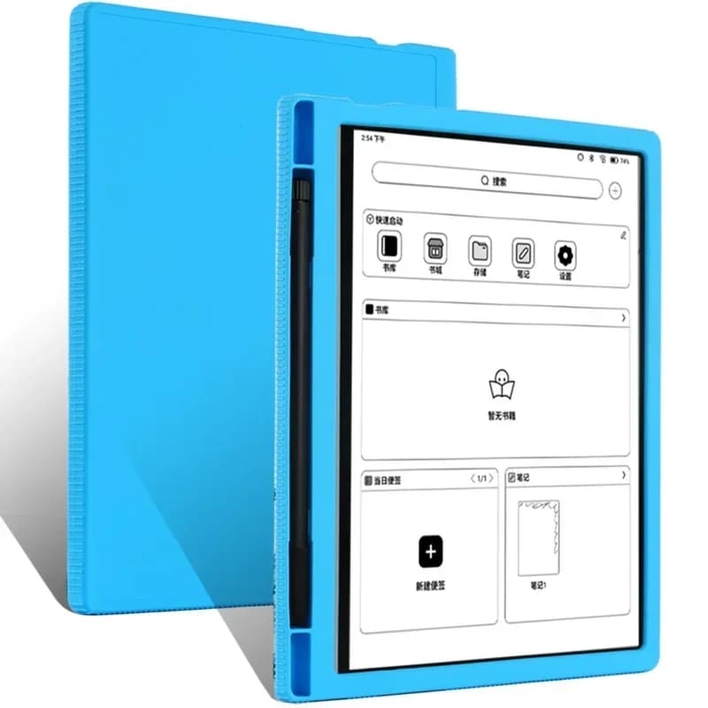 Cover posteriore sottile in silicone per Onyx Boox Note Air 3C 3 C 2 Plus 4 5 Custodia da 10.3 "eBook Fonda con portapenne per Boox Note X3 X2 X