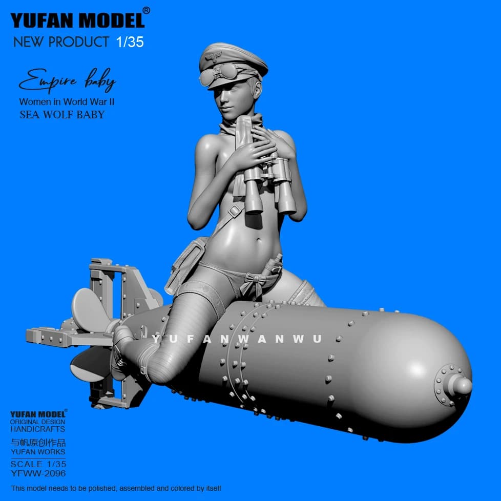 1/35 kit modello in resina YUFAN figura bellezza incolore e autoassemblata YFWW-2096