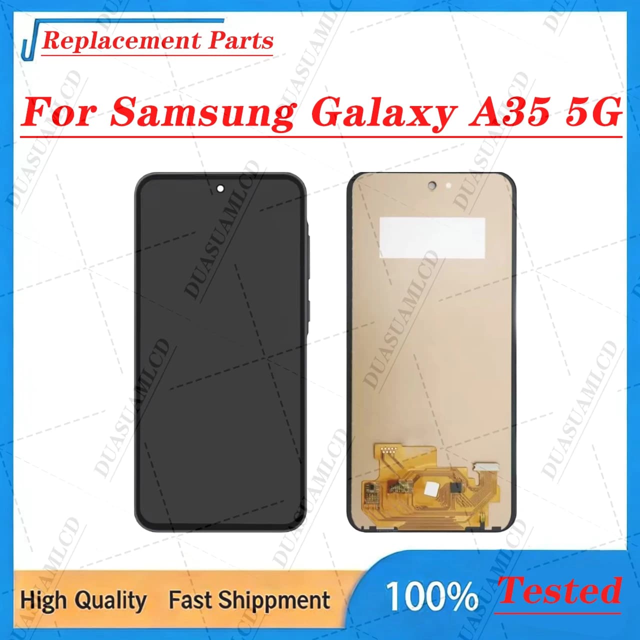 Sostituzione schermo per Samsung Galaxy A35 5G da 6,6 pollici con frequenza di aggiornamento a 120Hz per la riparazione di dispositivi smartphone