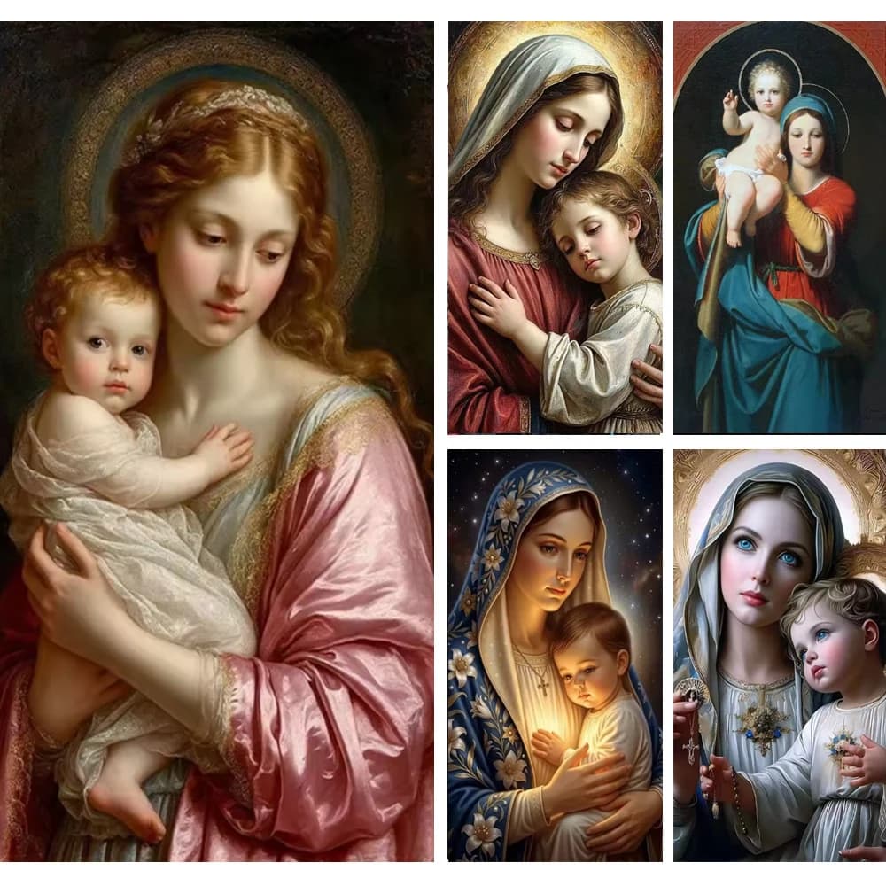 DIY Diamond Painting Angel Woman Art Collection Full Drill Diamond Art Moonlight Mosaic Cross Stitch Spiritual Home Wall Decor