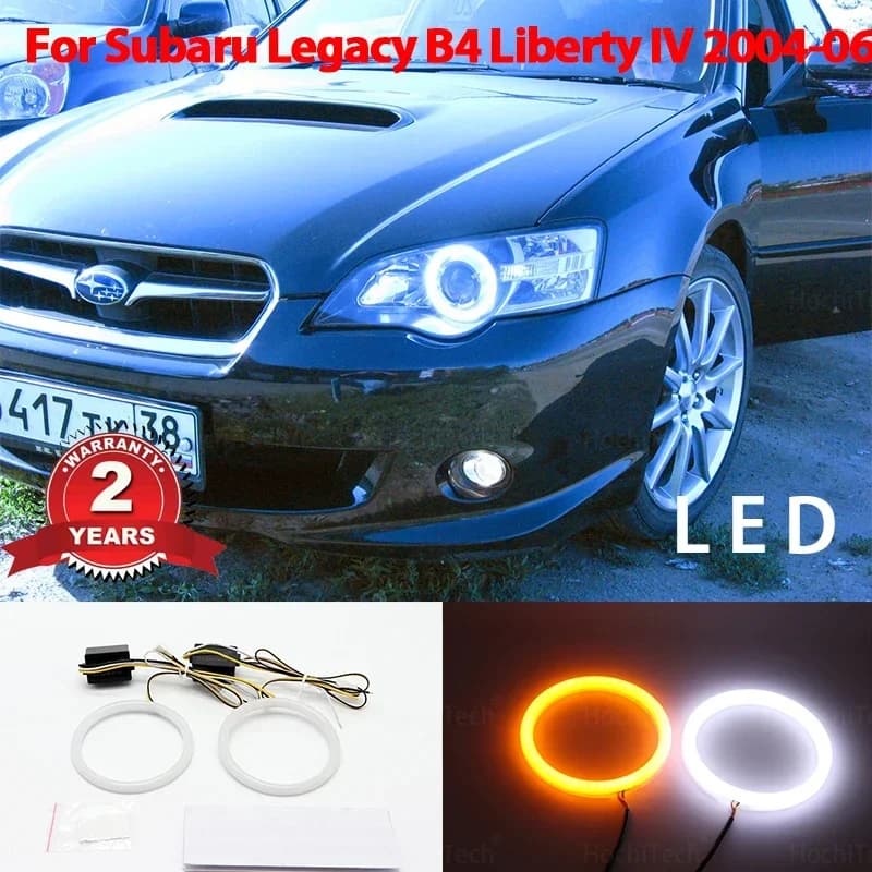 Per Subaru Legacy B4 Liberty IV 2004 2005 2006 Car Styling luce bianca latte SMD LED Angel Eyes Ring Kit indicatore di direzione