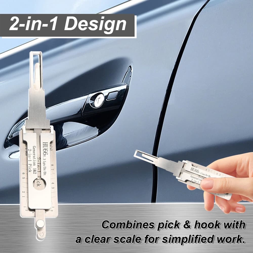 Kit 2-in-1 HU66V.3 for VWsmiths - Multipurpose Tool for Duplication Keys and Maintenance Locks, Professional Suppliers forsmiths