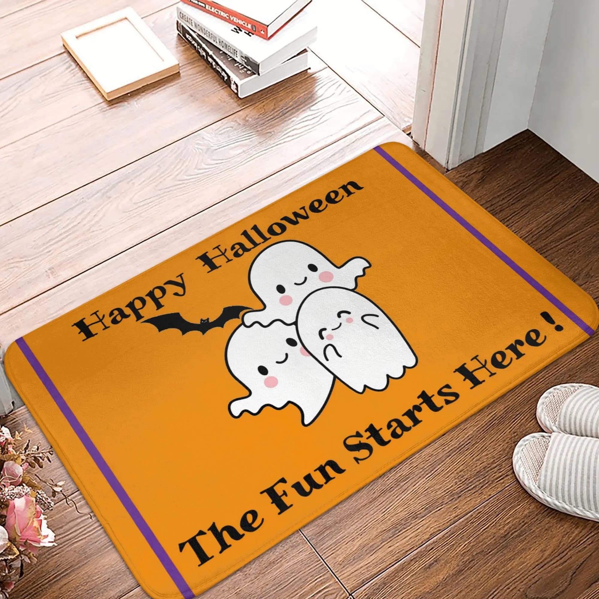 Tappetino antiscivolo per Halloween, tappetino per ingresso, cucina, bagno, camera da letto, balcone