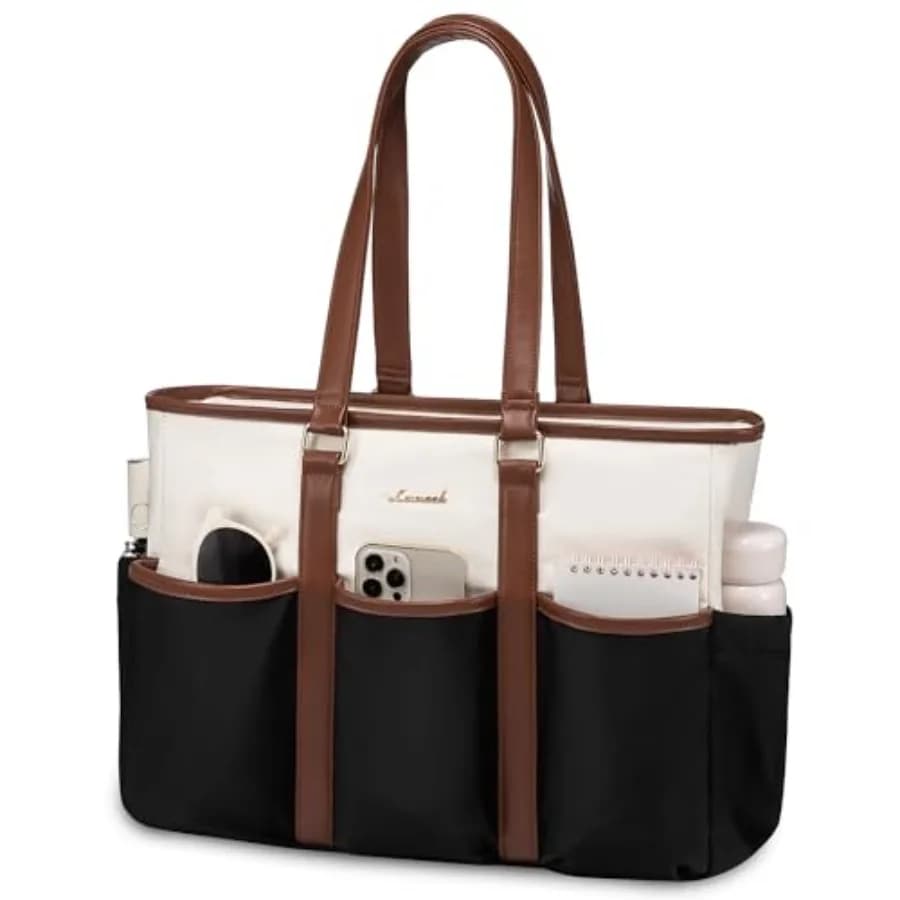 Teacher Tote Bag for Women Work, Nurse Laptop Bag for Women, Utility Everythg Tote For Work/Travel/College/Daily, Professional