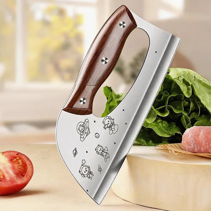Nuovo coltello da cucina in acciaio inossidabile, coltello da chef affilato per uso domestico, salva fatica, per affettare carne e verdure, utensile da cucina.