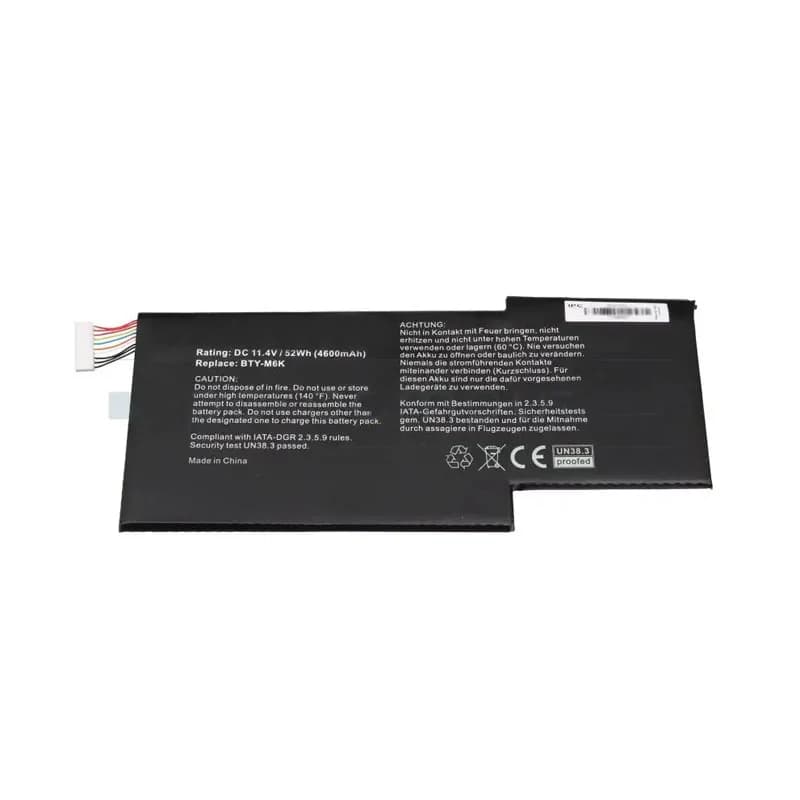 Laptop Battery For MSI Creator 15M A9SE A9SD A10SE A10SD A10SET BTY-M6K 11.4V 52.4Wh 4600mAh Black New