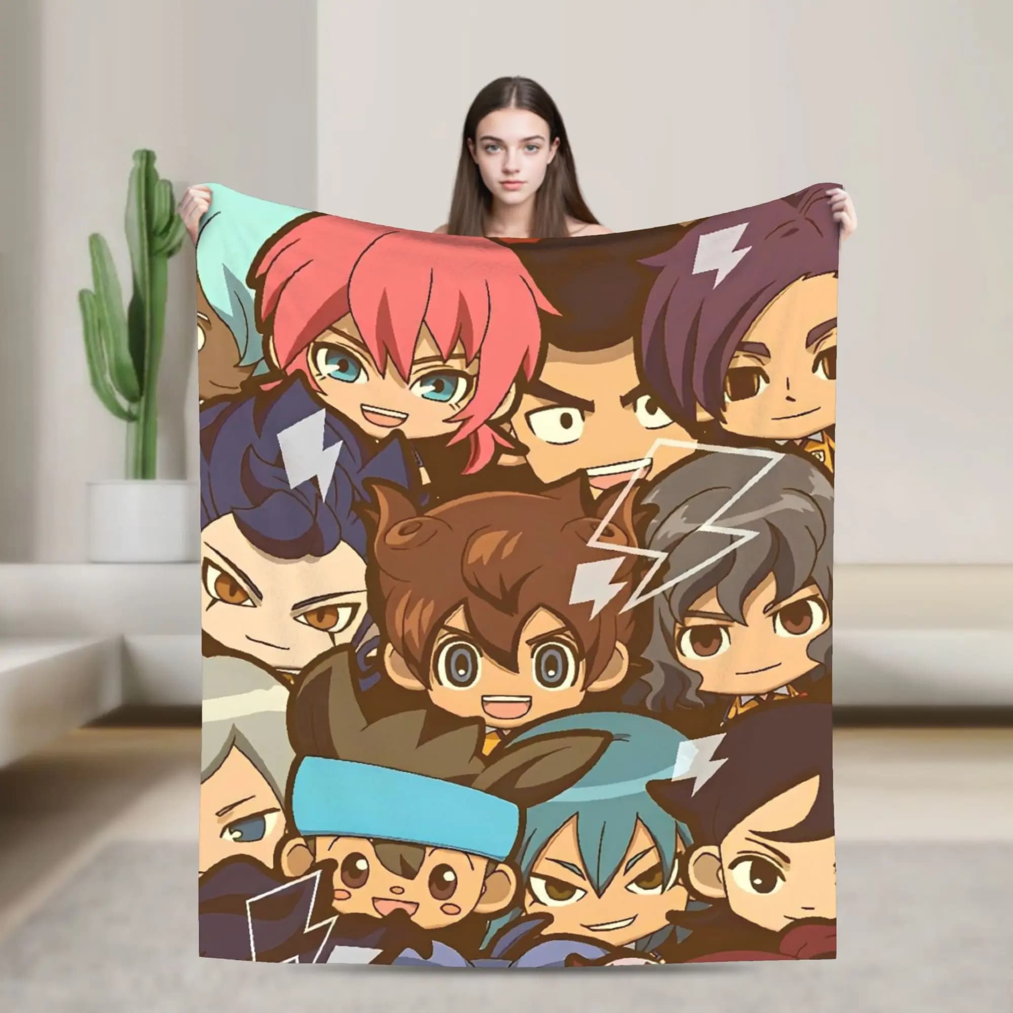 Inazuma Eleven Axel Blaz gouenji Blankets Quality Warm Throw Blanket Spring Decorative Couch Bed Fashion Bedspread