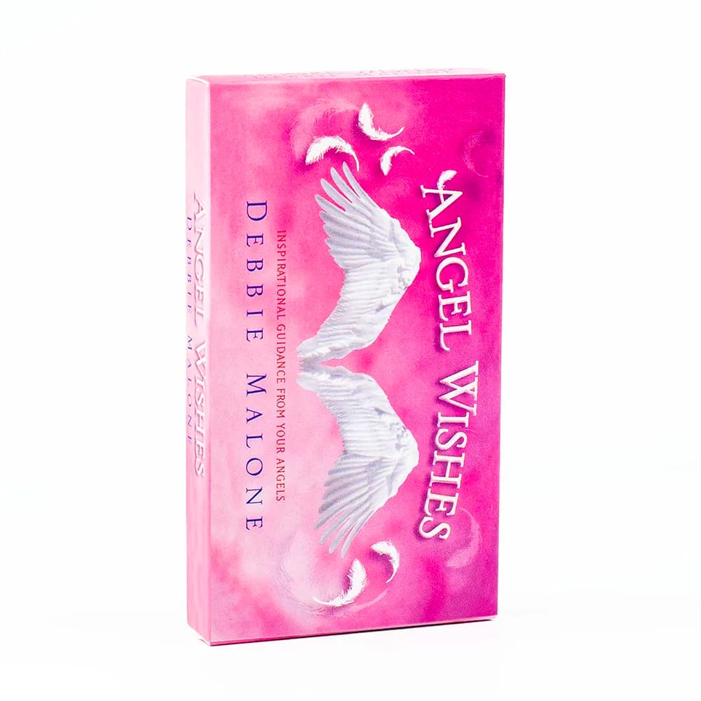 Angel Wishes Oracle Cards Deck 40 Cards English Visions divinazione Edition Deck for Family and Friends gioco da tavolo 11.1 x6.1cm