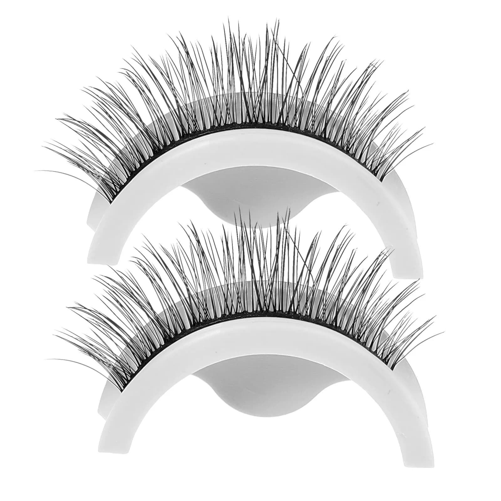 1 paio di ciglia finte autoadesive, ciglia finte fatte a mano, comode, dall'aspetto naturale, accessori per il trucco da festa, decorazioni per gli occhi da donna