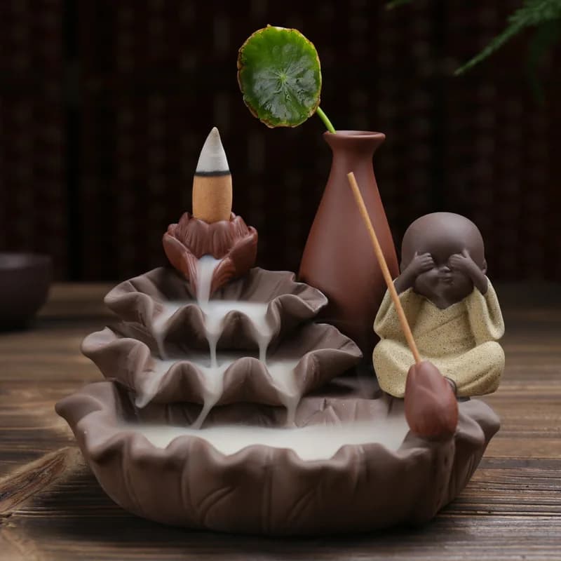 Four-Flow Creative Flower Arrangement Ornament Sandalwood Agarwood Incense Burner