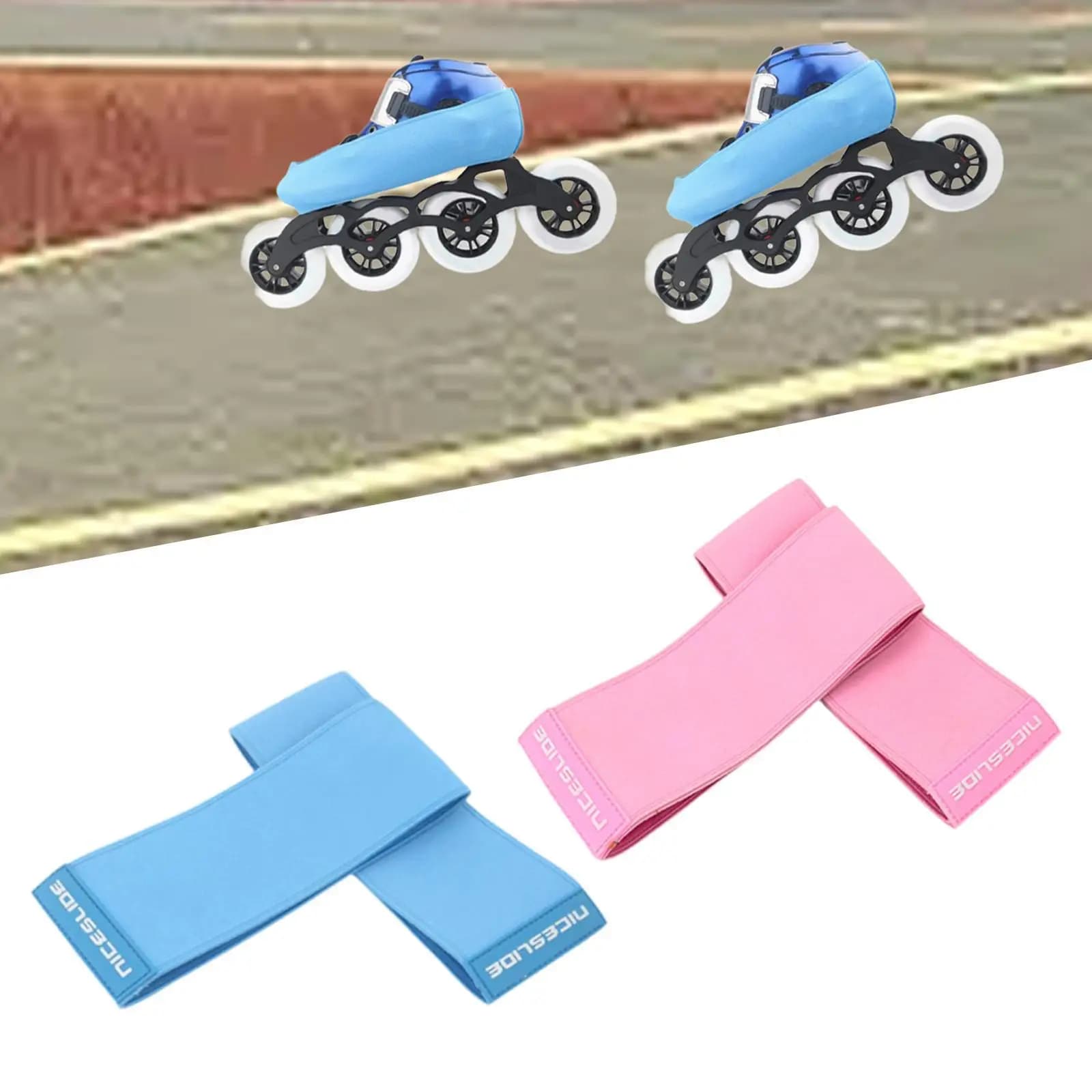 1 paio di coperture per stivali da pattini da ghiaccio proteggono l'attrezzatura dei pattini protezione di pattinaggio per pattini di figura pattinaggio su ghiaccio pattinaggio di velocità pattini a rotelle