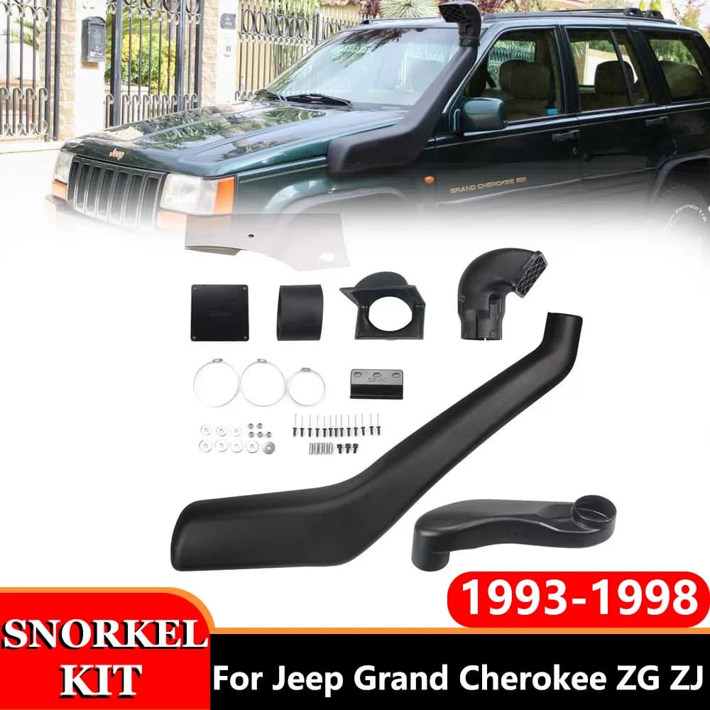 Snorkel Air Suction Kit For Jeep Grand Cherokee ZG ZJ 1993-1998 Auto Wader Breath Off Road 4x4 Accessories Exterior Cars