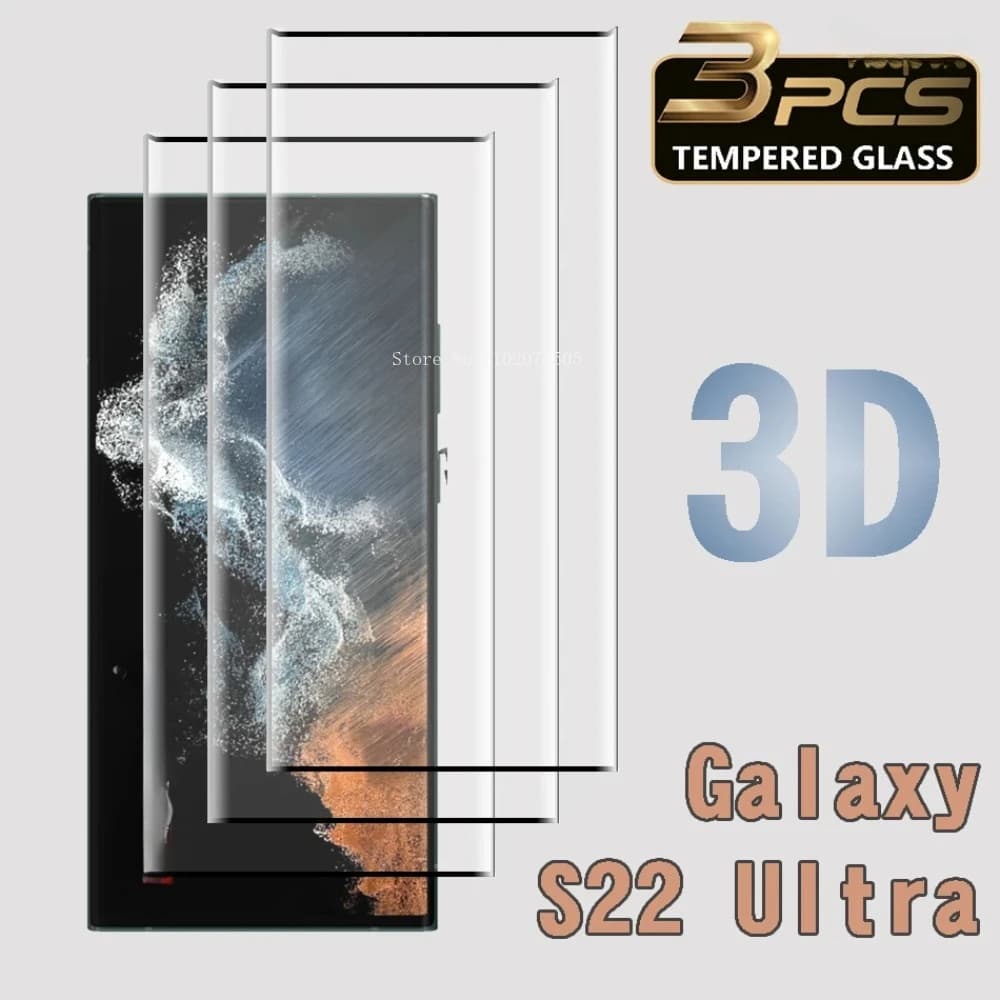 3 pezzi di vetro temperato per Samsung Galaxy S22 S23 S24 pellicola proteggi schermo Ultra per Samsung S22 S20 Ultra S20 S21 S23 FE Glass
