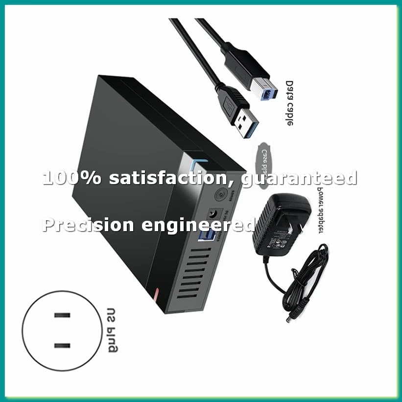 Case per HDD SATA a USB 3.0, Adattatore Esterno per Disco Rigido, Box per SSD da 3.5 Pollici 10TB, per PC e Laptop, Spina USA - A86Z