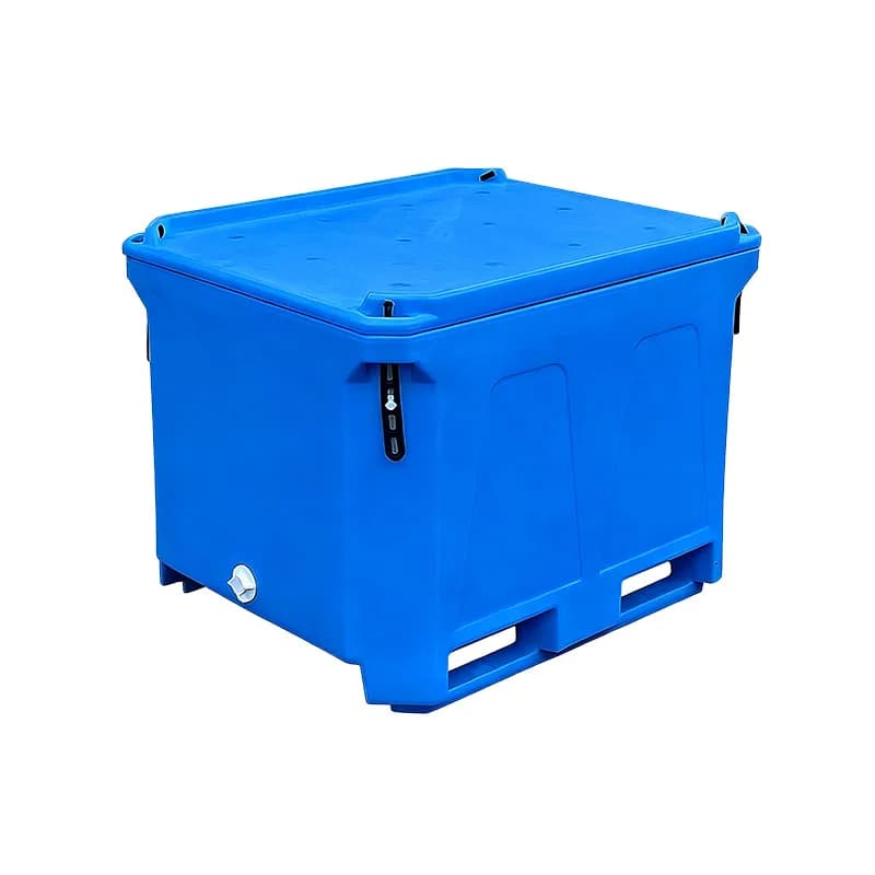 Portable Modern Rotomolded Thermal 300L Insulated Fish Container Commercial Cooler Box Solar Panel Chair LLDPE+PU Food Cans