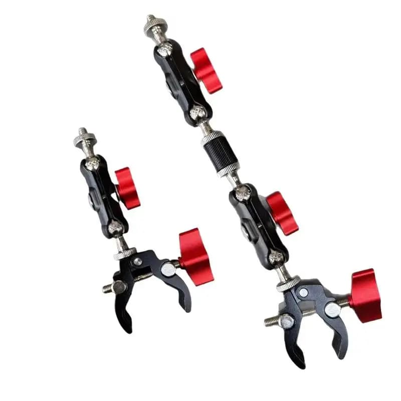1Set Photography Accessories Camera Metal Super Clamp With Double Ball Head Magic Arm For Monitor Light Mic Phone Mount.