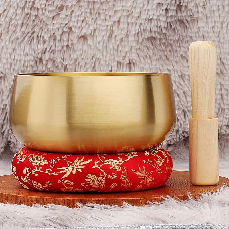 Nepal Copper Singing Bowl Meditation Yoga Sound Bowl Outdoor Sound Healing Singing Bowls Handmade Bright Percussion Instrument