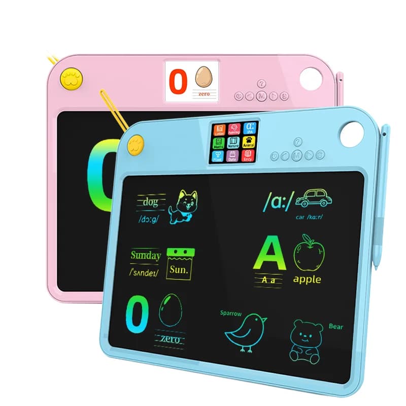 Tavoletta LCD 2 in 1 per Bambini per Scrivere e Disegnare, Lavagna Digitale in Plastica con Funzione di Apprendimento per Giovani Creativi
