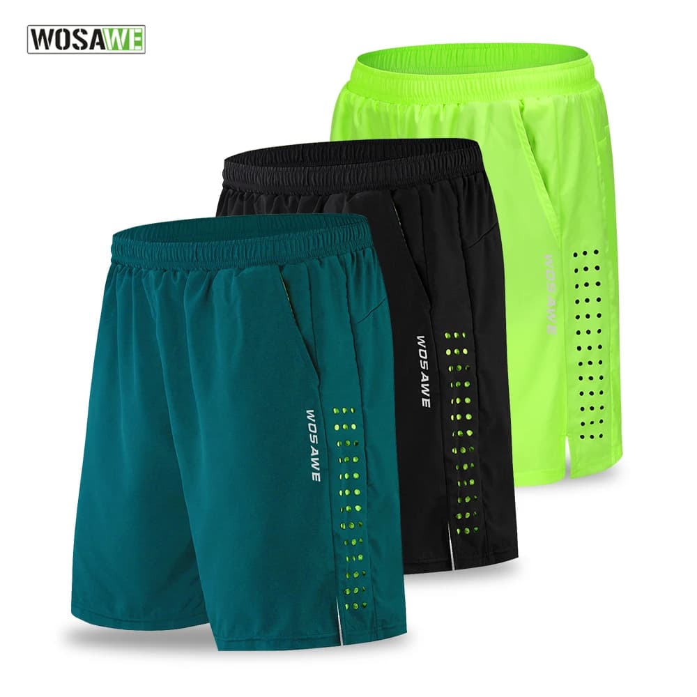 WOSAWE Summer Men's Cycling Shorts Ice padded pants Downhill shorts for mountain bikes Mountain biking MTB road riding wide shorts