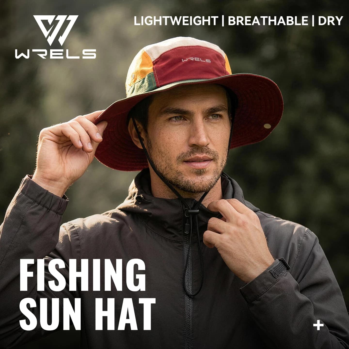WRELS Quick Dry Color UV Protection Outdoor Travel Fishing Cap Unisex Summer Hiking Camping Sun Hat Foldable Beach Fisherman Hat