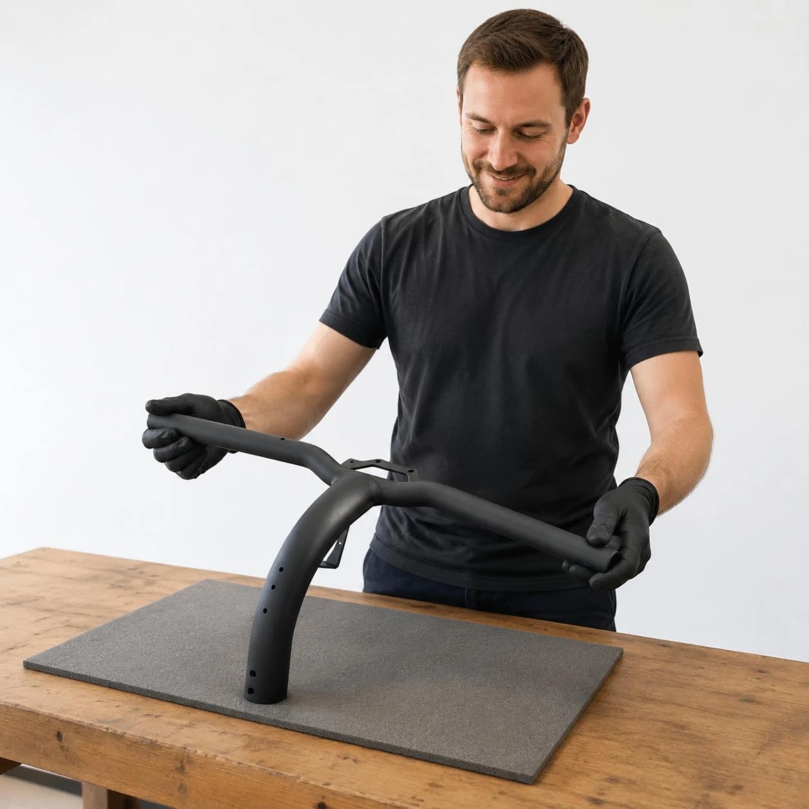 Electric Scooter Handlebar Assembly Aluminium Alloy Scooter Handlebar Post Mobility Part Compatible Replacement Sturdy