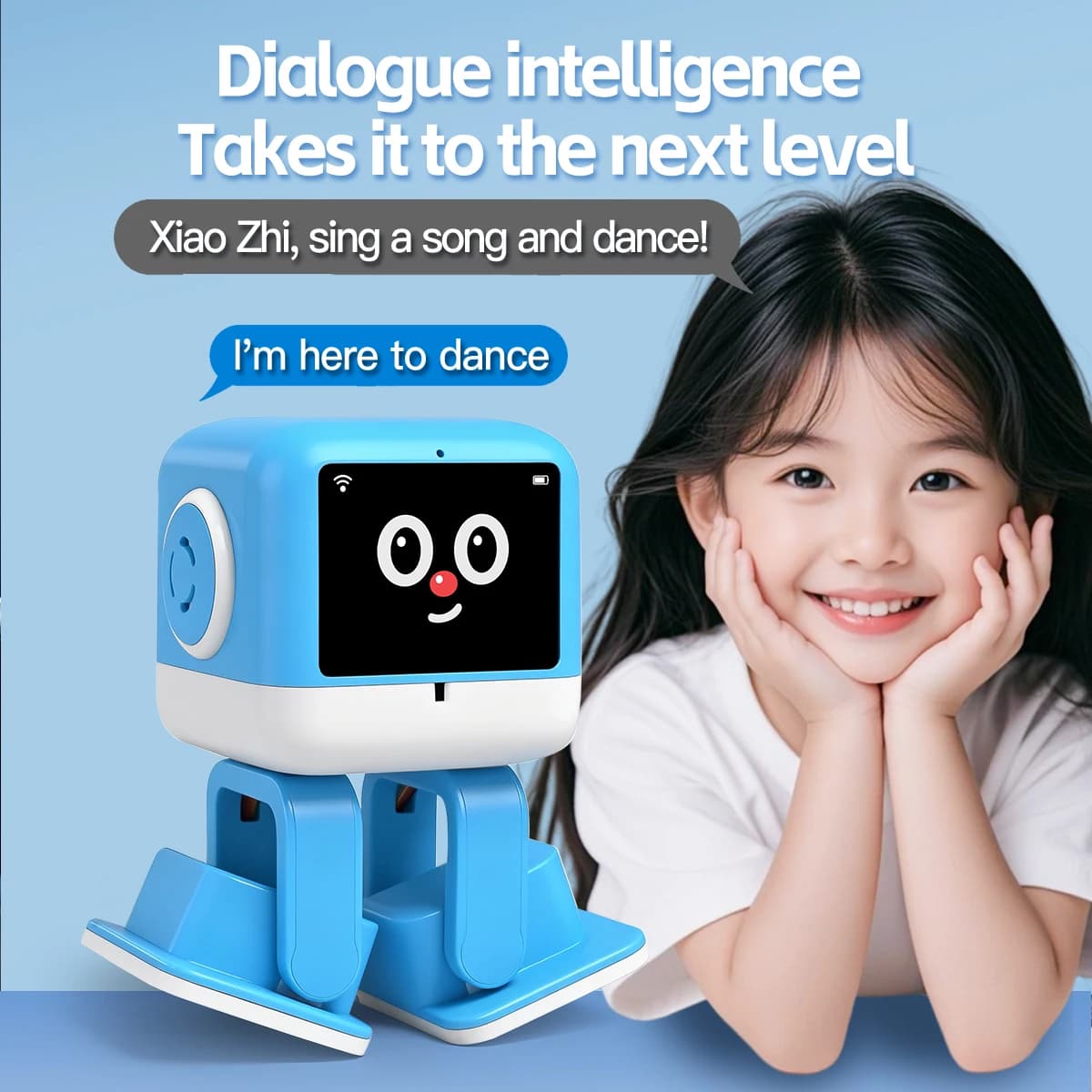Robot Intelligente AI per l'Educazione Precoce dei Bambini, Giocattolo con Riconoscimento Vocale e Interazione Sonora, Macchina Educativa per l'Apprendimento