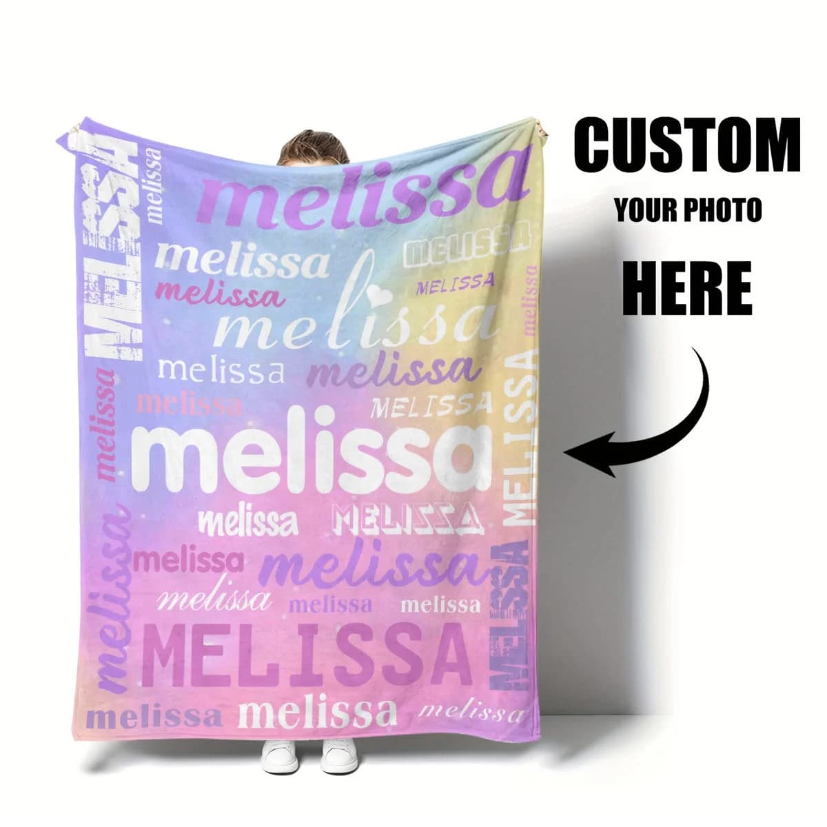 1 pezzo di coperta fotografica personalizzata fai-da-te per la persona amata - Coperta fotografica personalizzata, calda e morbida, adatta per divano, letto, ufficio, auto e viaggi all'aperto - un regalo per uomini e donne, adatto a tutte le stagioni