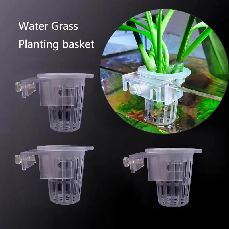 Basket for planting aquarium Hydroponic support Hanging for aquarium Water Grass Cup Plants Water Plants Wall Hanging Flower Jars New