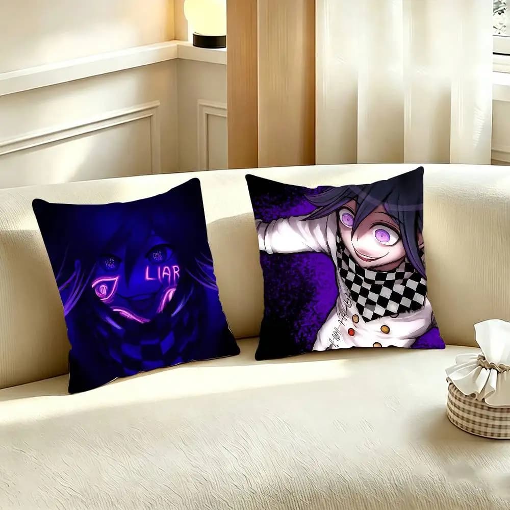O-Ouma Kokichi Pillow Case For Room Sofa Cushion Cover Suitable For Home Bedroom Decoration And Protector