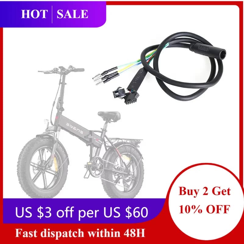 Cavo di Collegamento Motore per Bici Elettrica, Cavo Motore Ebike per Engwe EP-2 Pro, Ricambi e Accessori per Biciclette Elettriche