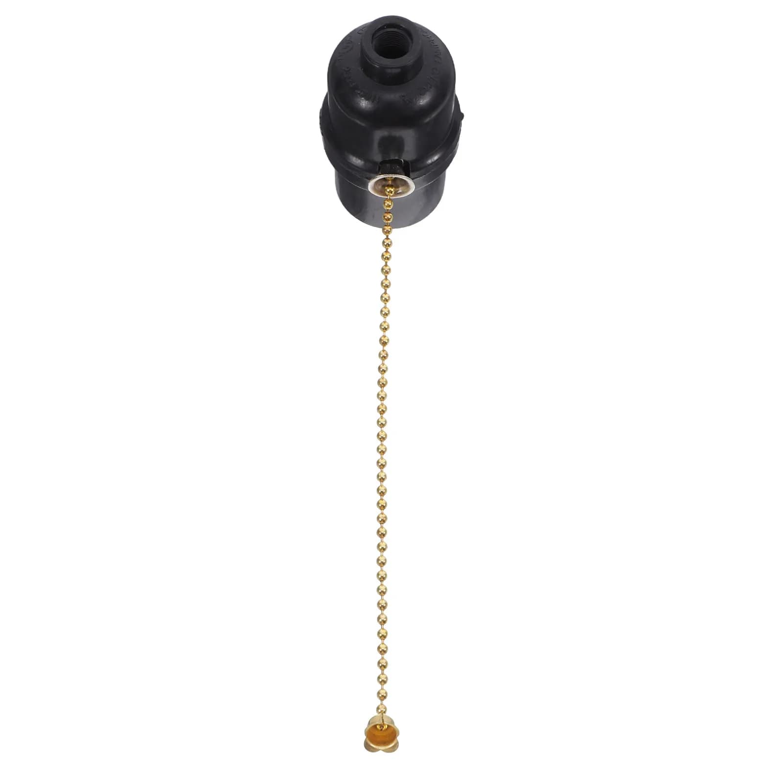 E26 Bakelite Metal Pull Chain Lamp Socket Black Ring Vintage Light Socket Pull Chain Lamp Holder for Table Floor Lamps Bedroom