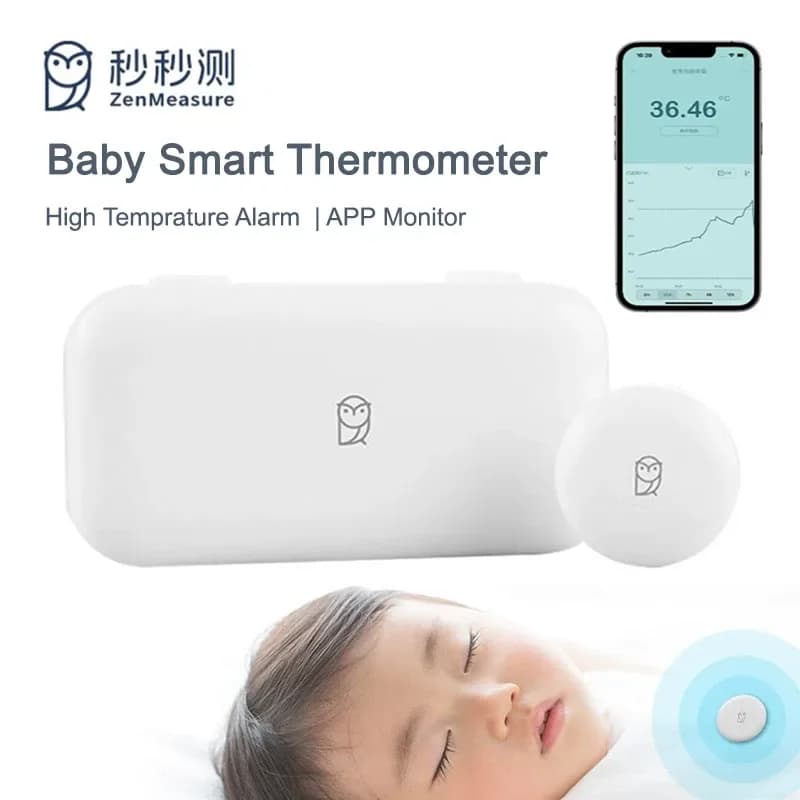 Miaomiaoce Baby Smart Thermometer Pro Digital Accrate Measurement APP Constant Monitor Rechargeable High Temprature Alarm