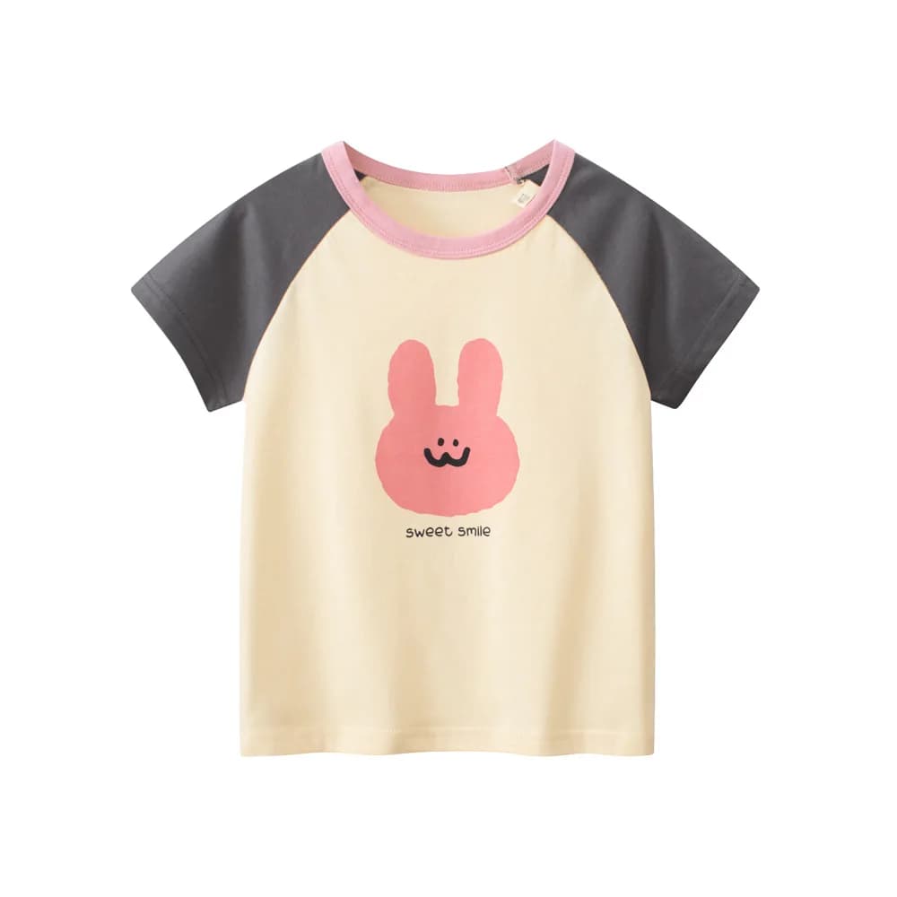 1-9T Toddler Kid Tshirt neonata vestiti estivi maglietta in cotone infantile manica corta Basic Top Cute Sweet Outfit
