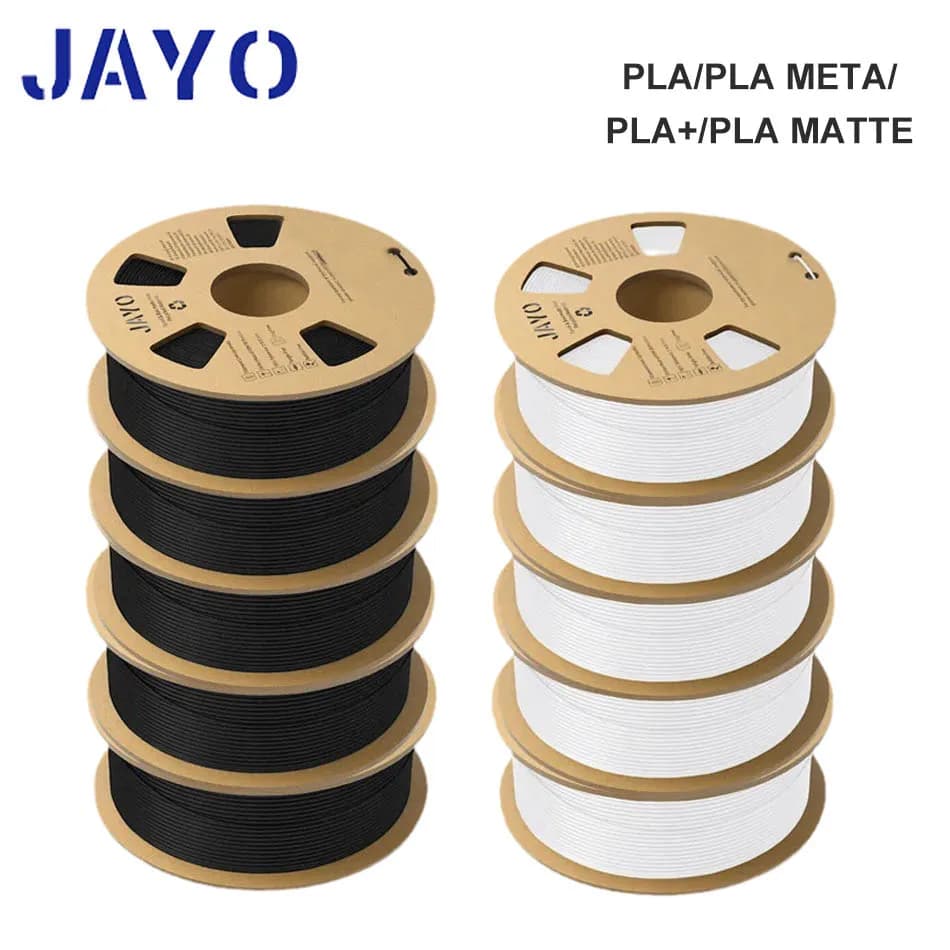 JAYO 3D Printer Filament PLA Series 1.75MM 5 Rolls/10 Rolls High Strength 100% Without Bubbles Neatarily Ferite for FDM Gift Material FAI FROM TE