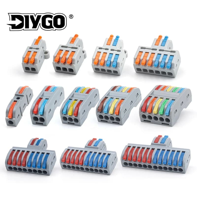 5PCS Cavo Veloce Connettore Push-in Morsettiera Elettrica Giunzione Universale Cablaggio Connettori Per Il Cavo di Collegamento SPL