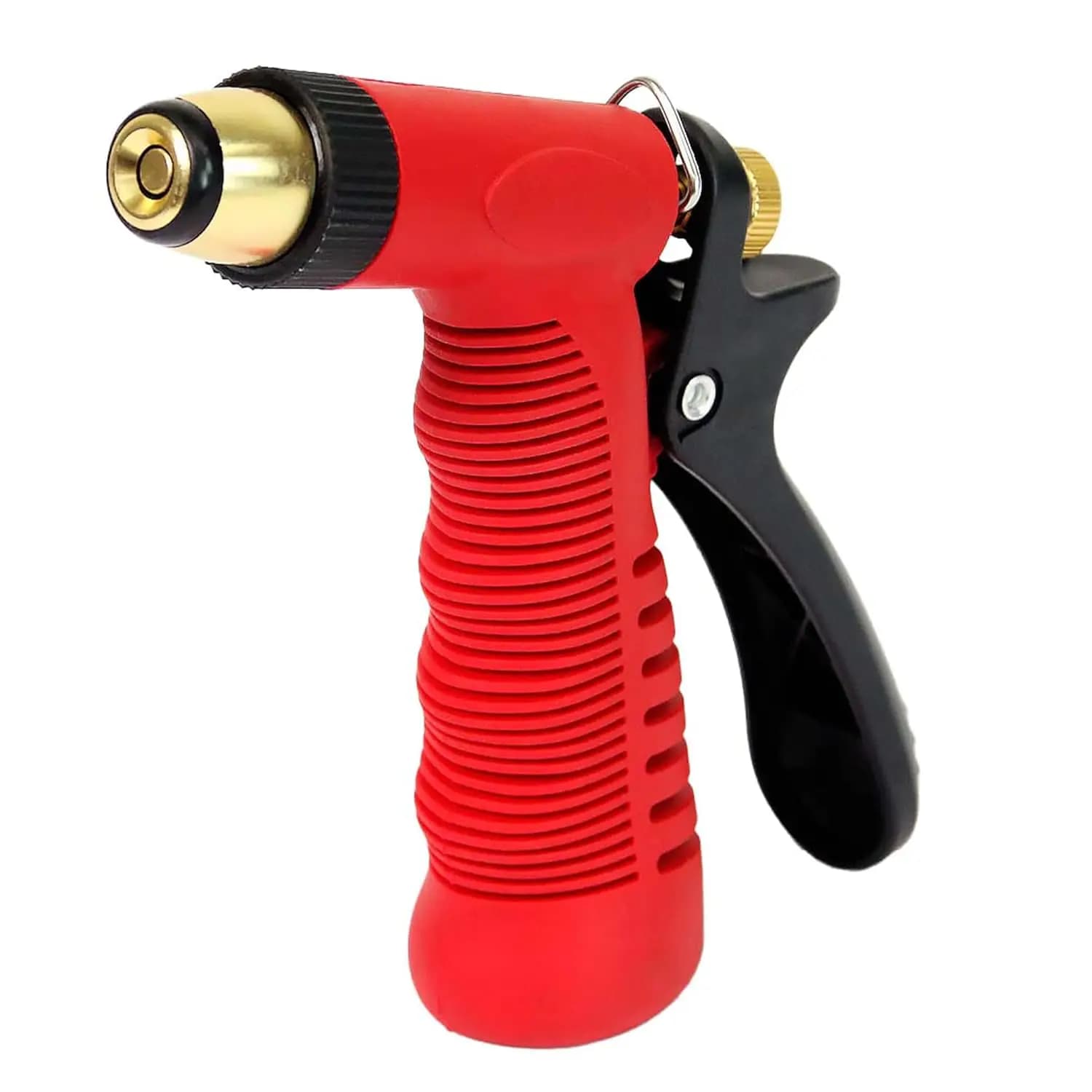 Chapin 4608: Ugello spray regolabile per tubo da giardino con impugnatura a grilletto posteriore, connessione filettata adatta a tubi da giardino standard, per giardinaggio, paesaggistica, irrigazione e lavori all'aperto, rosso/nero