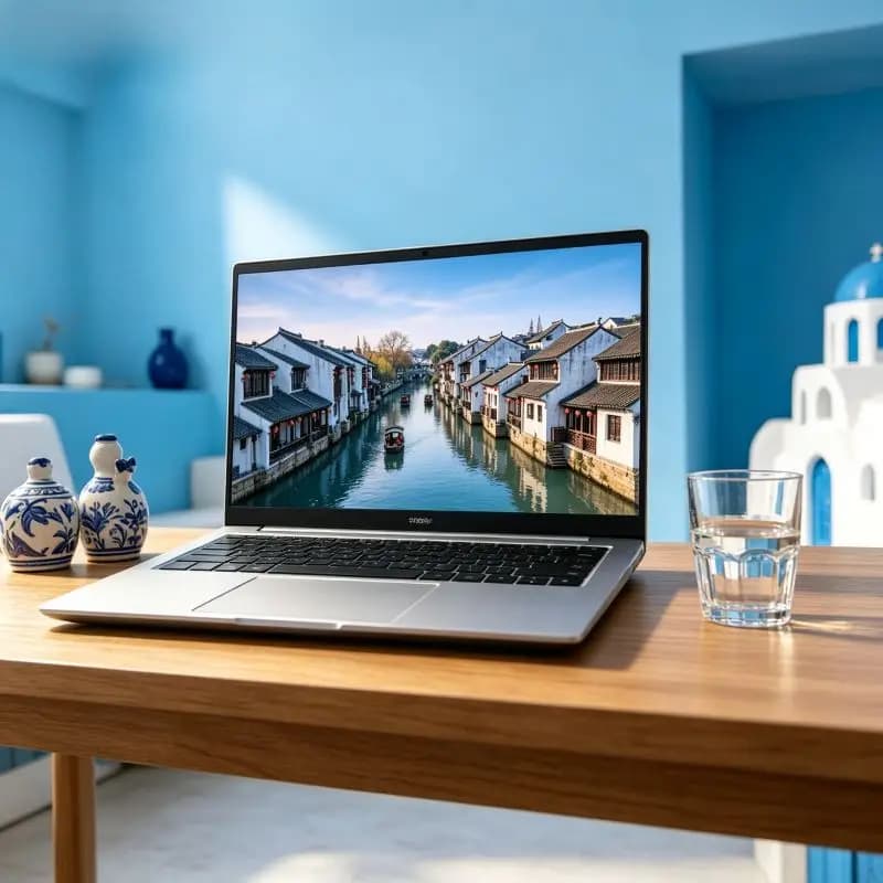 2026 New 14.1 Inch Portable Laptop Built with Intel 6500Y and Windows 11, 32GB DDR4 2TB SSD High-capacity Portable Daily Office