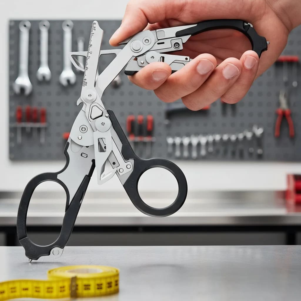 Multifunction Tactical Raptor Folding Scissors Belt Cutter First Aid Outdoor Survival Tool Combo