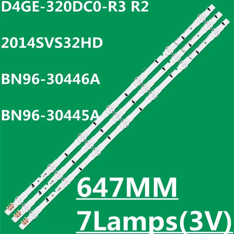 30PCS Striscia LED Per 2014SVS32HD D4GE-320DC0-R3 R2 BN96-30446A BN96-30445A UA32H4000 UA32H4100AJ UA32H4500 UA32H5500 HG32NE478