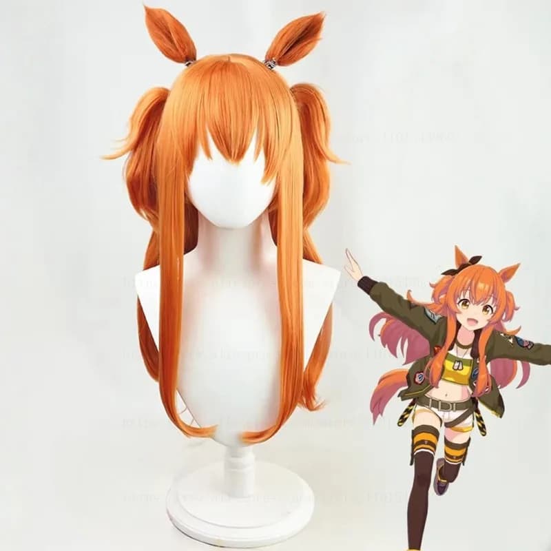 Uma Musume Pretty Derby Mayano Top Gun Parrucca Cosplay Anime Game Roleplay Party Costume Prop Parrucche sintetiche resistenti al calore