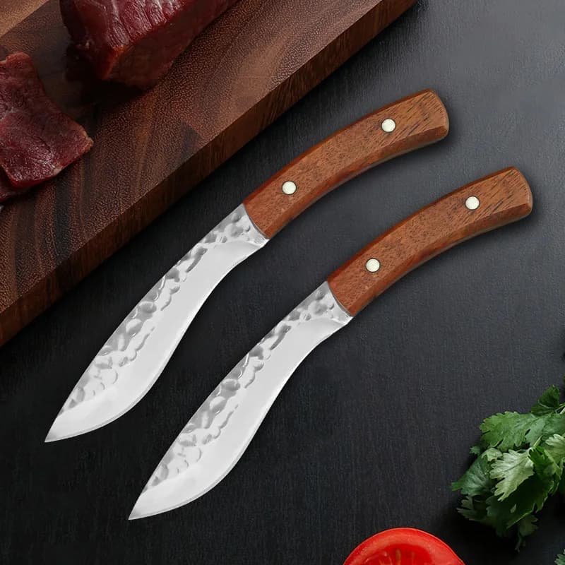 Barbecue Knife Slicing Meat Fruit Cutting Knives Hand Forged Blade Boning Knife Stainless Steel Utility Chef Kitchen Knives