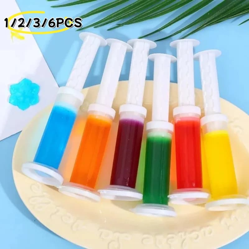 1-6PCS Flower Gel Stamp Toilet Cleaner Air Freshener Bathroom Toilet Cleaning Gel Needle Design Fragrance Deodorant Supplies