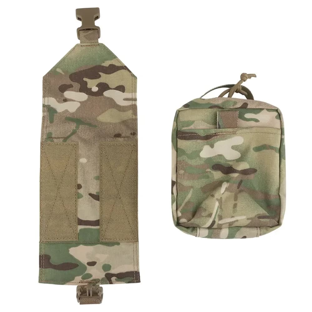 IAFK Gilet tattico Portapiatti Kit di pronto soccorso Custodia a distribuzione rapida Sopravvivenza Caccia Campeggio Militar MOLLE Sicurezza medica Ba