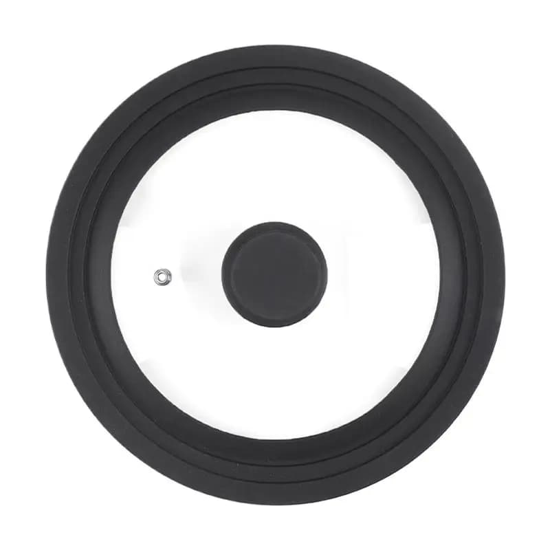 Multi-Size Black Glass Top Covers Spare parts for cookware Kitchen Gadget Tool for pan Accessories for pots