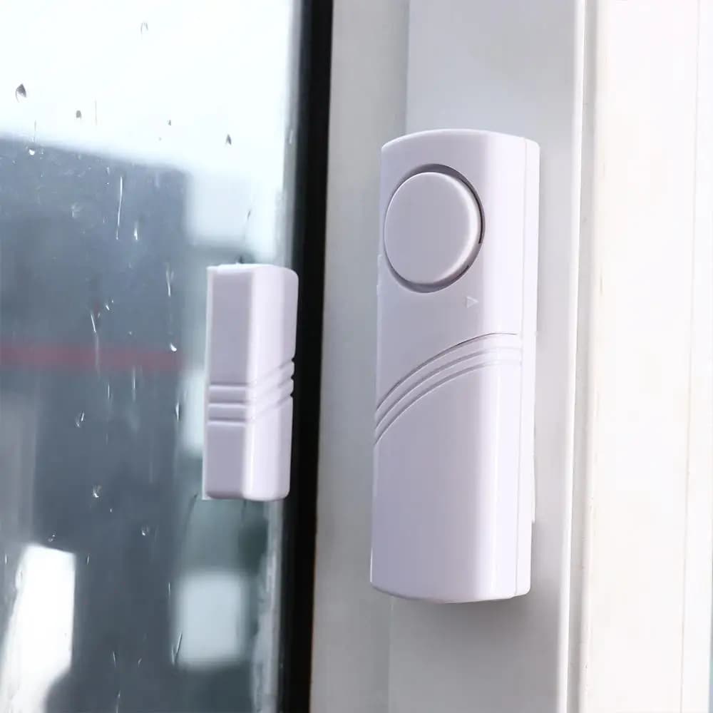 Sensore per porte e finestre Sistema di sicurezza di allarme bianco Antifurto Allarme antifurto wireless avanzato Allarme sensore intelligente di sicurezza Casa