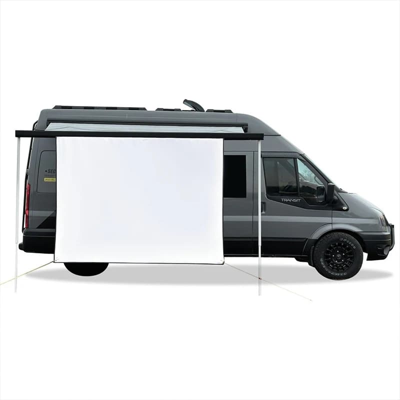2x1.5m RV Awning Projector Screen Kits With C Channel Awning Bead Beder For Fiamma Dometic Caravan Motorhome Camping Accessories