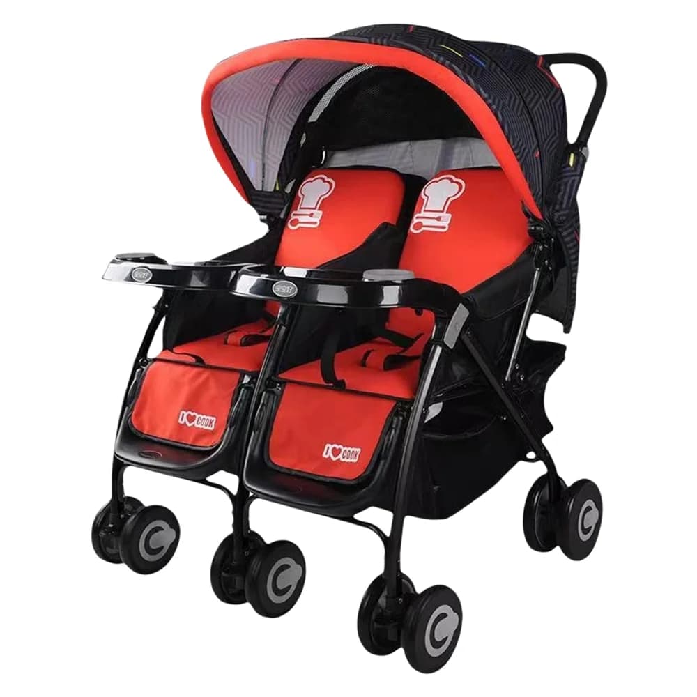 Passeggino gemellare, leggero, adatto ai viaggi, ultra comfort e pieghevole, regalo per la mamma